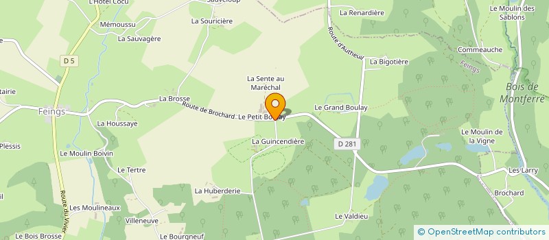 localisation de l'entreprise MADAME SIMONE BOUILLET à FEINGS