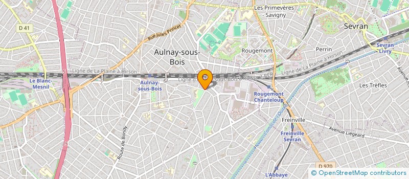 localisation de l'entreprise MADAME SIMONE BOULANGE à AULNAY-SOUS-BOIS