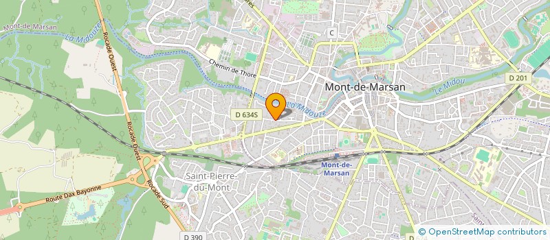 localisation de l'entreprise MADAME SIMONE BOUNEAU  MONT-DE-MARSAN