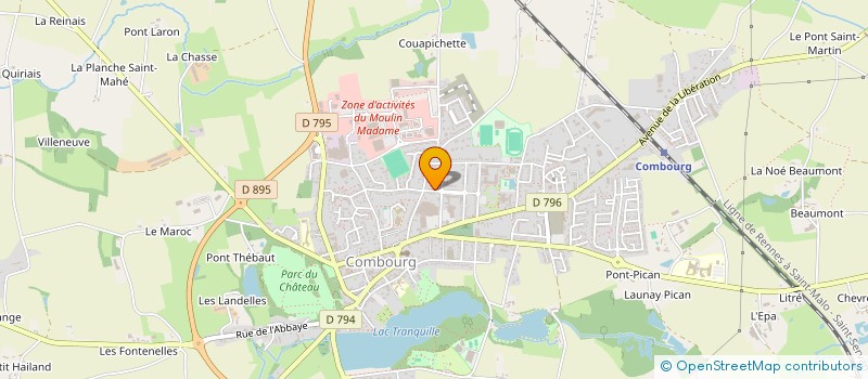 localisation de l'entreprise MADAME SIMONE BOURDAIS  COMBOURG