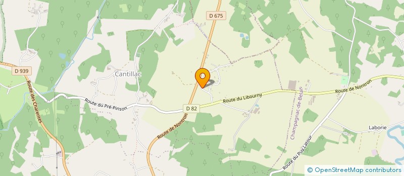 localisation de l'entreprise MADAME SIMONE BOURNOUVILLE  BRANTOME EN PERIGORD