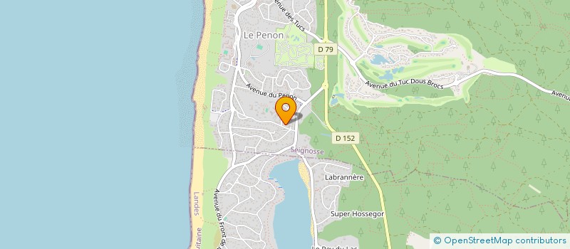 localisation de l'entreprise MADAME SIMONE BOURRASSE  SEIGNOSSE