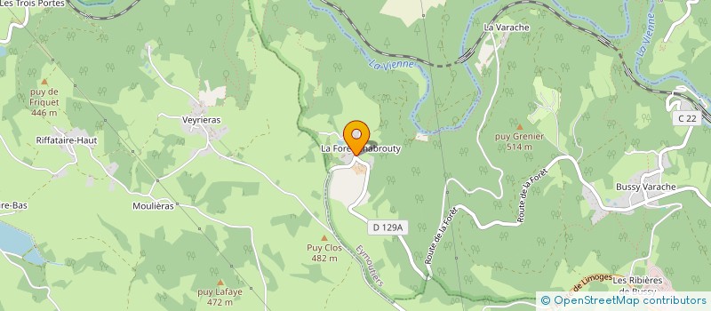 localisation de l'entreprise MADAME SIMONE BOUTHET  EYMOUTIERS