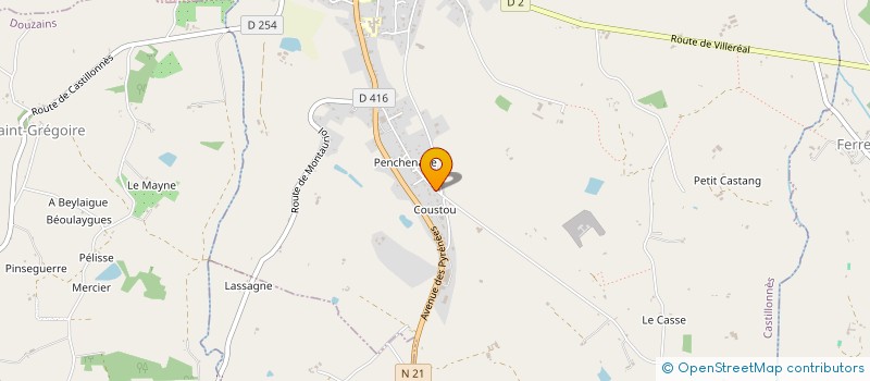 localisation de l'entreprise MADAME SIMONE BOUY  CASTILLONNES