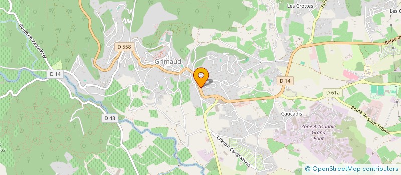 localisation de l'entreprise MADAME SIMONE BRAUNE à GRIMAUD
