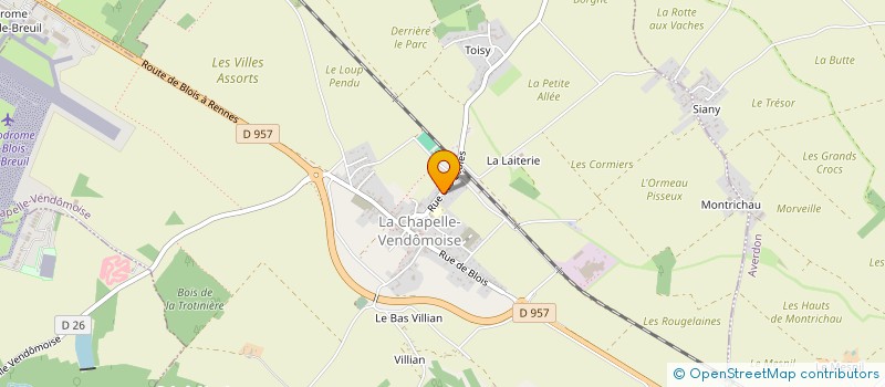 localisation de l'entreprise MADAME SIMONE BRUMEAU  LA CHAPELLE-VENDOMOISE