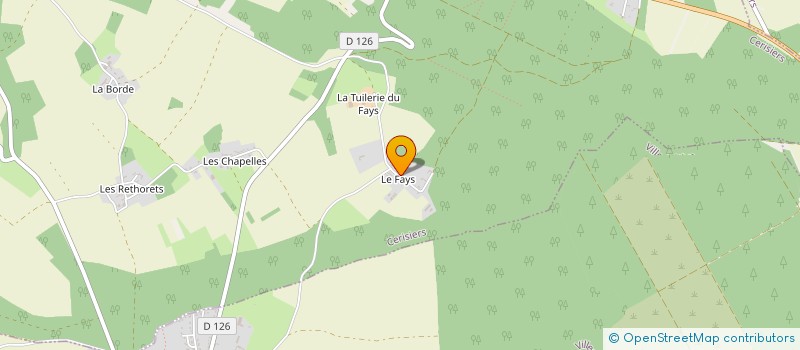 localisation de l'entreprise MADAME SIMONE CACHOU  CERISIERS