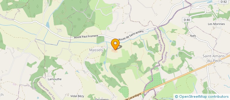 localisation de l'entreprise MADAME SIMONE CARRIE  MASSELS