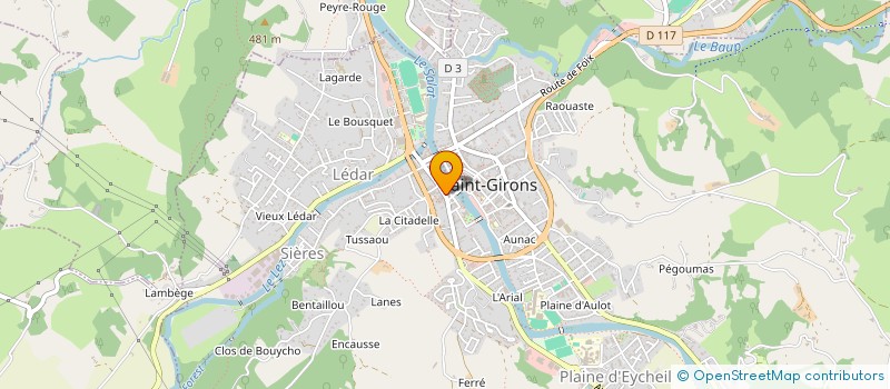 localisation de l'entreprise MADAME SIMONE CAZAUX à SAINT-GIRONS