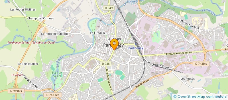 localisation de l'entreprise MADAME SIMONE CHABOT  PARTHENAY