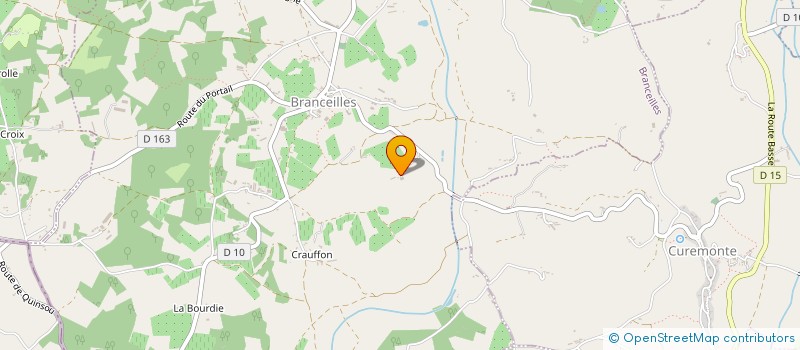 localisation de l'entreprise MADAME SIMONE CHABRIE  BRANCEILLES