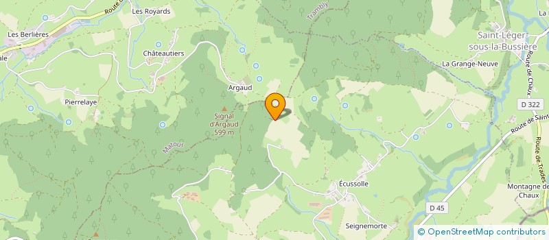 localisation de l'entreprise MADAME SIMONE CHAINTREUIL  MONTMELARD