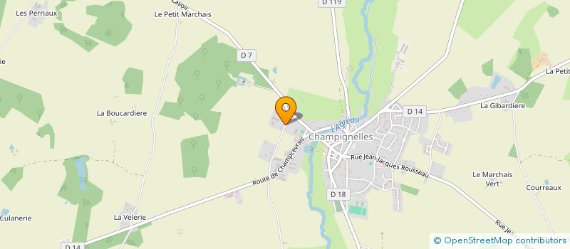 localisation de l'entreprise MADAME SIMONE CHAPDELAINE  CHAMPIGNELLES