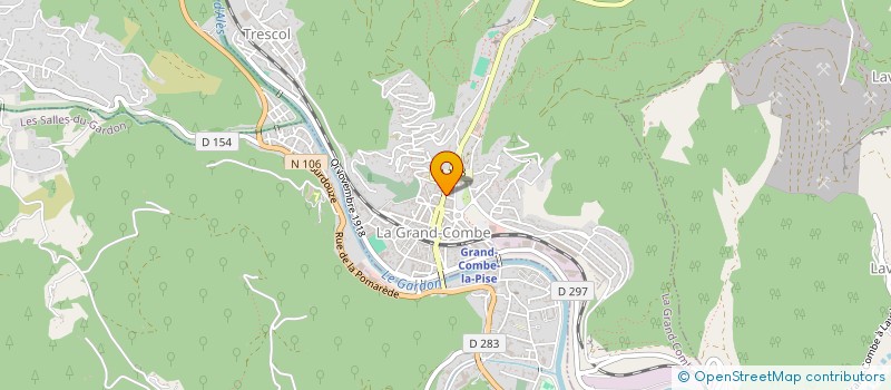 localisation de l'entreprise MADAME SIMONE CHAROUSSET  LA GRAND-COMBE