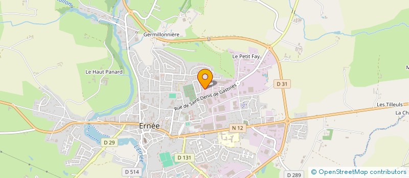 localisation de l'entreprise MADAME SIMONE CHEVALIER  ERNEE