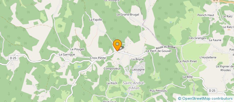 localisation de l'entreprise MADAME SIMONE CHEYLAT à SAINT-ANDRE-D'ALLAS