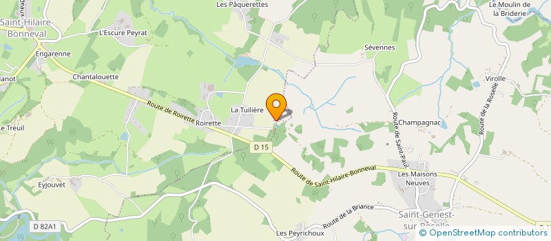 localisation de l'entreprise MADAME SIMONE CLAPPIER à SAINT-HILAIRE-BONNEVAL
