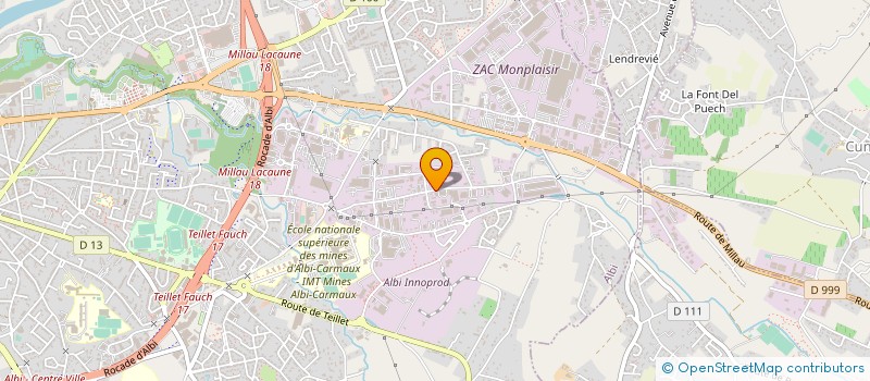 localisation de l'entreprise MADAME SIMONE CLEDUR à ALBI