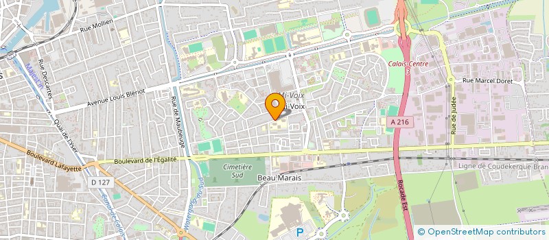 localisation de l'entreprise MADAME SIMONE COCQUET  CALAIS