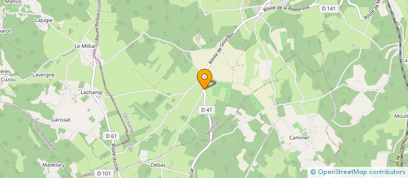 localisation de l'entreprise MADAME SIMONE CONTIVAL  MASCLAT