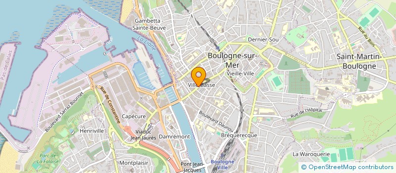 localisation de l'entreprise MADAME SIMONE CORCESSIN  BOULOGNE-SUR-MER
