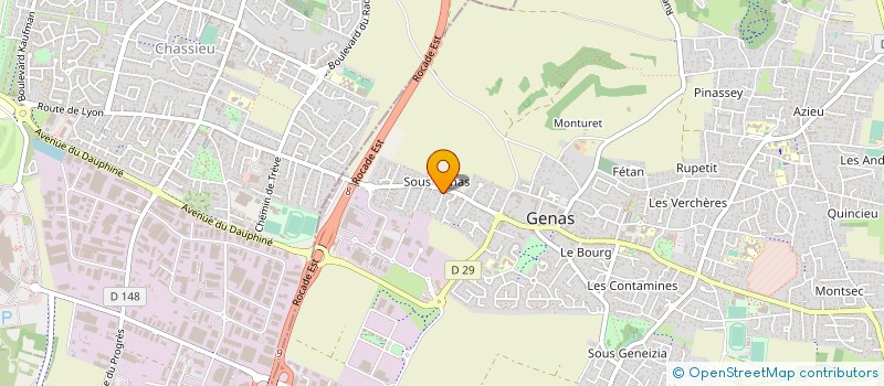 localisation de l'entreprise MADAME SIMONE COUHERT  GENAS