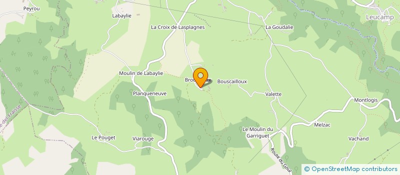 localisation de l'entreprise MADAME SIMONE CRANTELLE à LADINHAC