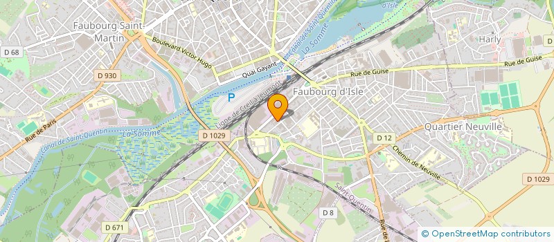 localisation de l'entreprise MADAME SIMONE CROQUET  SAINT-QUENTIN