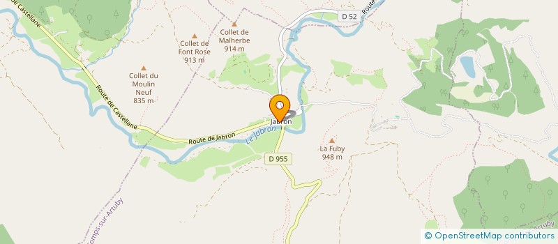 localisation de l'entreprise MADAME SIMONE CURIOL  COMPS-SUR-ARTUBY