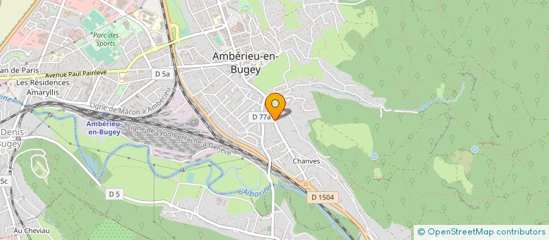 localisation de l'entreprise MADAME SIMONE CURT  AMBERIEU-EN-BUGEY