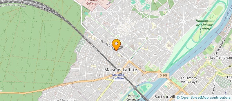 localisation de l'entreprise MADAME SIMONE DA SILVA  MAISONS-LAFFITTE