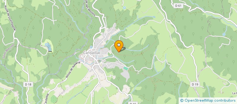 localisation de l'entreprise MADAME SIMONE DE LA ROSA  CARDAILLAC