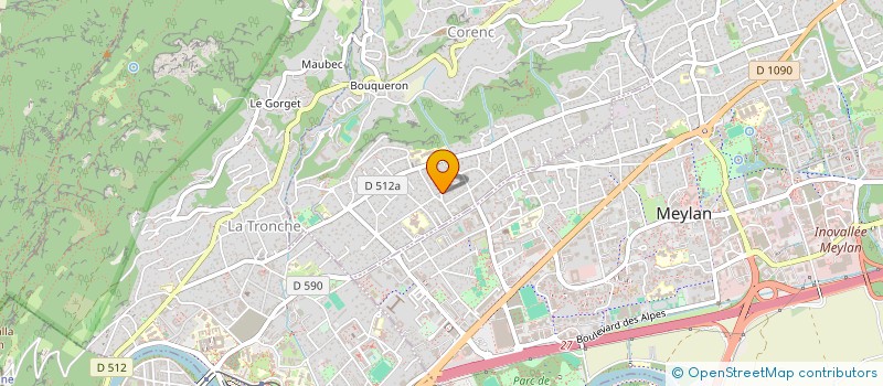 localisation de l'entreprise MADAME SIMONE DECROUX  CORENC