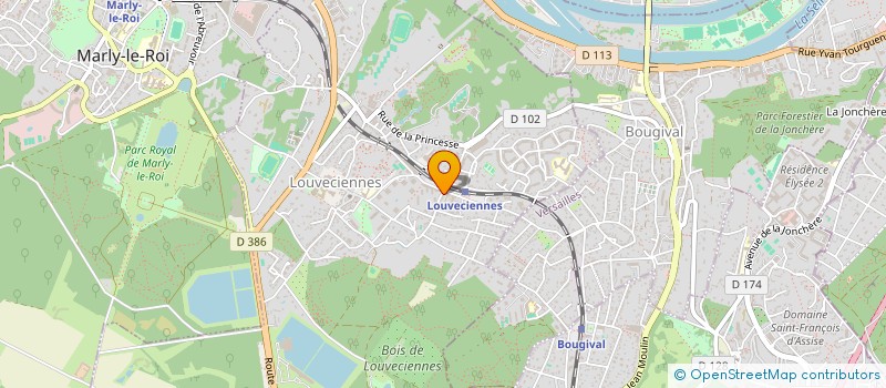 localisation de l'entreprise MADAME SIMONE DEFIX  LOUVECIENNES