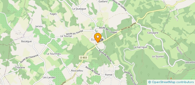 localisation de l'entreprise MADAME SIMONE DELPY  BALADOU