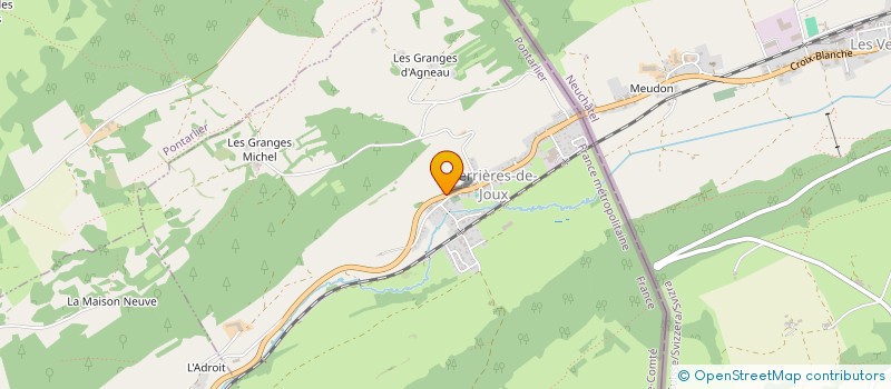 localisation de l'entreprise MADAME SIMONE DEPIERRE  VERRIERES-DE-JOUX