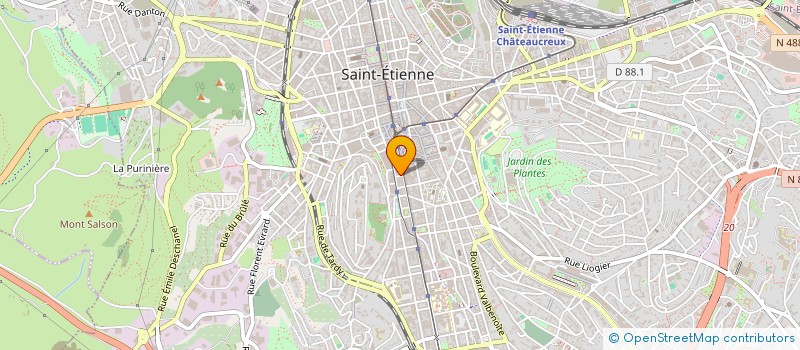 localisation de l'entreprise MADAME SIMONE DERIGON  SAINT-ETIENNE