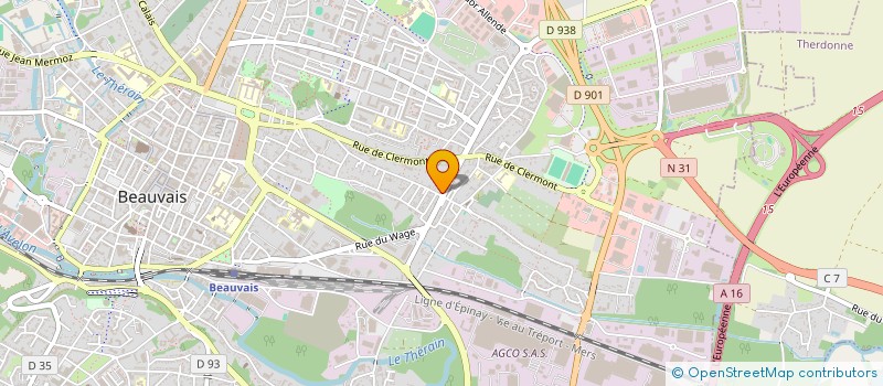 localisation de l'entreprise MADAME SIMONE DESAINT-AMAND  BEAUVAIS