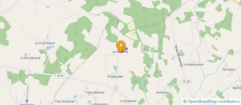 localisation de l'entreprise MADAME SIMONE DESLAUDS à SAULGOND