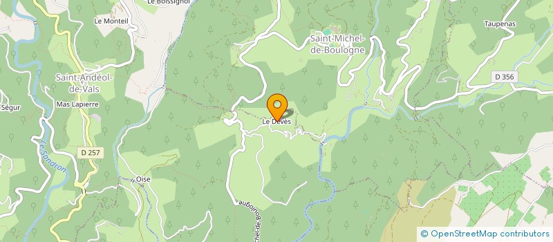 localisation de l'entreprise MADAME SIMONE DEVES  SAINT-ANDEOL-DE-VALS