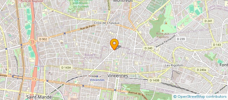 localisation de l'entreprise MADAME SIMONE DOUARIN  VINCENNES