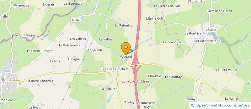 localisation de l'entreprise MADAME SIMONE DUCHENE  LES PORTES DU COGLAIS