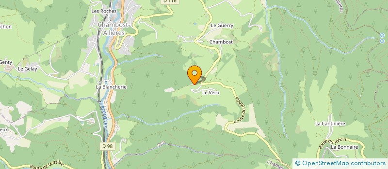 localisation de l'entreprise MADAME SIMONE DUFOUR  POULE-LES-ECHARMEAUX