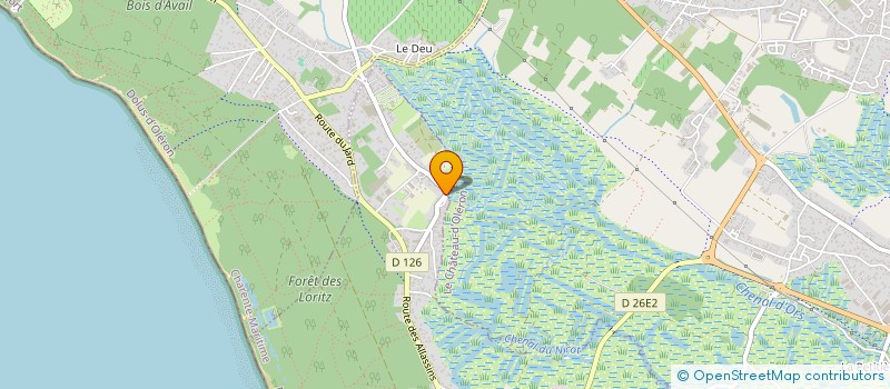 localisation de l'entreprise MADAME SIMONE DUPONT  LE GRAND-VILLAGE-PLAGE