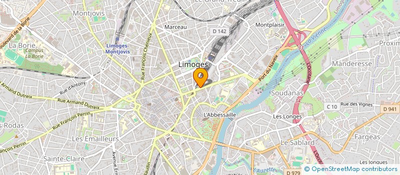 localisation de l'entreprise MADAME SIMONE DUSSARTRE à LIMOGES