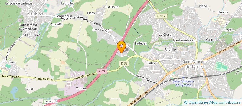 localisation de l'entreprise MADAME SIMONE ECHEVARRIA  SAINT-GEOURS-DE-MAREMNE