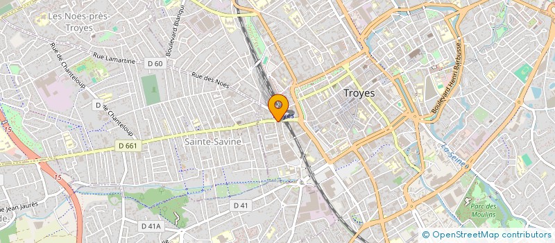 localisation de l'entreprise MADAME SIMONE EVANGELISTI  TROYES