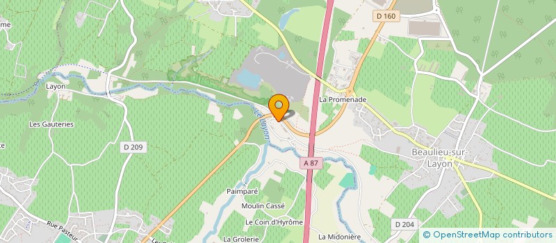 localisation de l'entreprise MADAME SIMONE EYMARD à BEAULIEU-SUR-LAYON