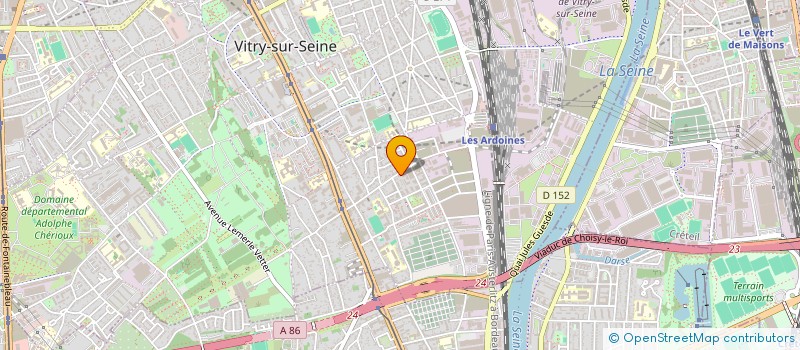 localisation de l'entreprise MADAME SIMONE FABRE  VITRY-SUR-SEINE