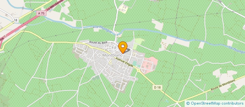 localisation de l'entreprise MADAME SIMONE FALCOU  MONTBLANC